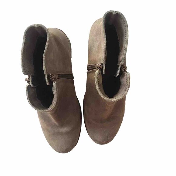 Naot Wander Leather Ankle Double Zip Brushed Suede Bootie Boho Chic EU39 L8 US - Picture 6 of 11